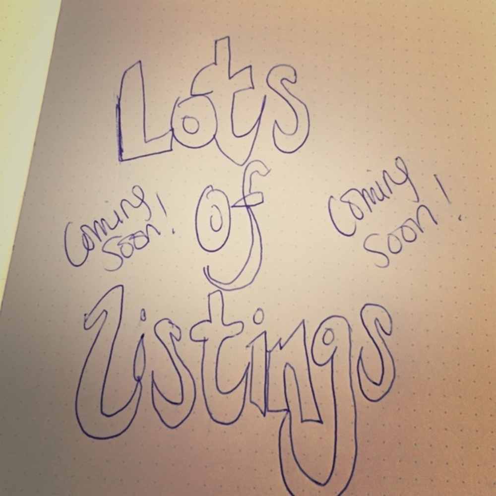 Wooo hoo! New listings! New listings!!!